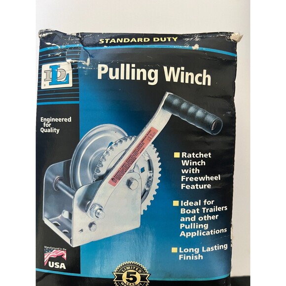 Dutton-Lainson DL1100A Pulling Winch, Spur Gear, No Brake, 1100 Lb Open Box - Picture 5 of 5